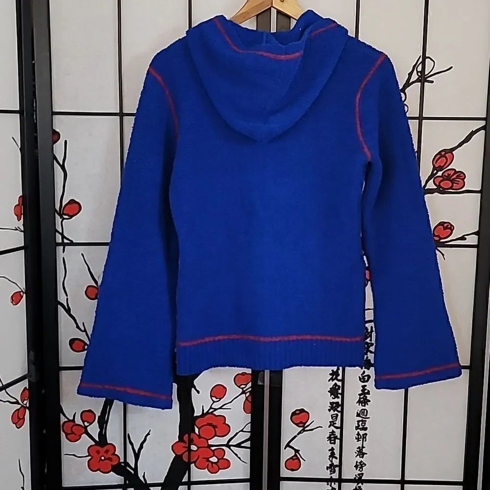 Kashwere Electric Blue Bell Sleeve Hoodie - Picture 7 of 13